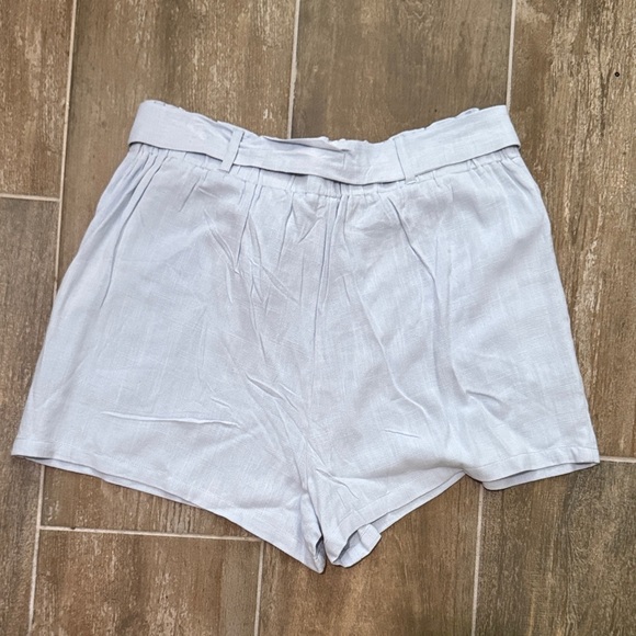 Pink Lily Soft light blue High Waist Bow Shorts - Picture 4 of 10